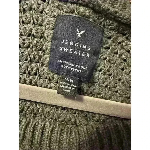 American Eagle Knit Jegging Sweater Gray Large Size M - Picture 3 of 4